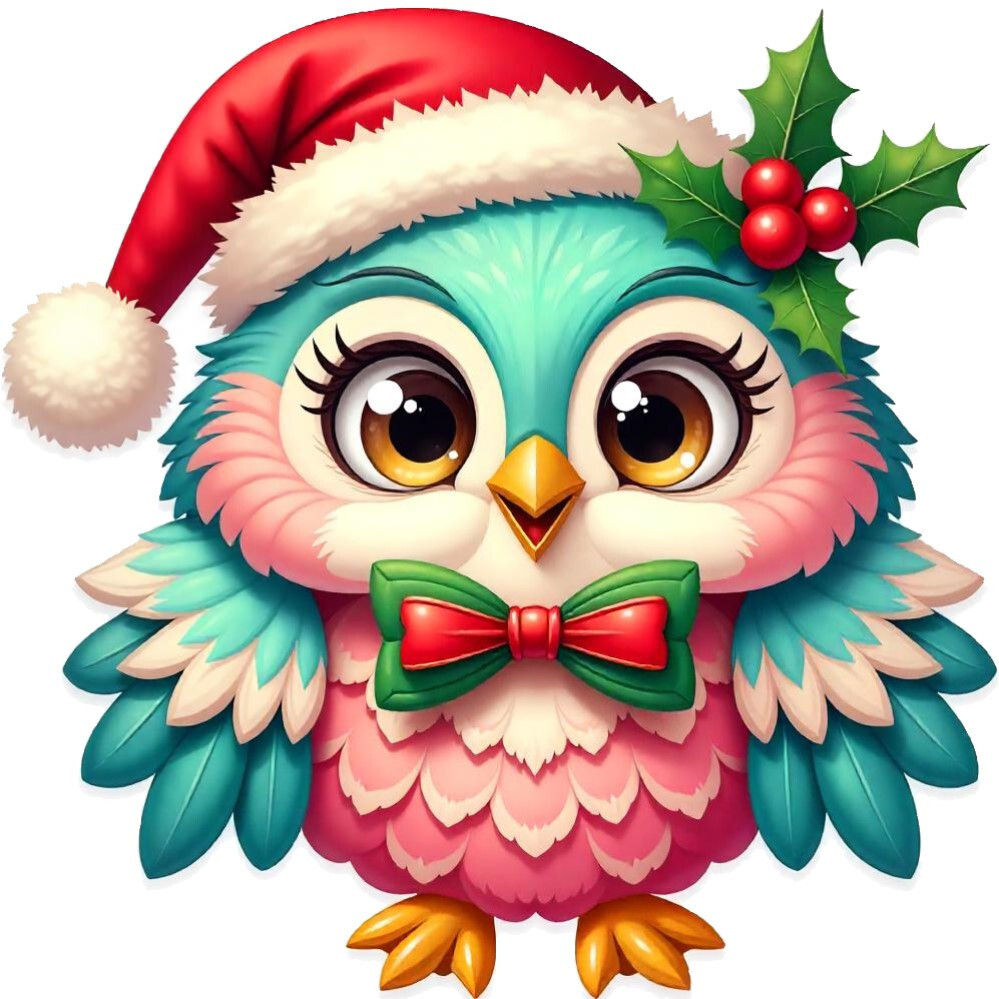 30 Custom Holiday Owl Personalized Address Labels