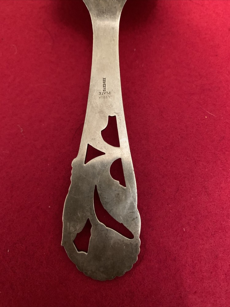 Danish Silver Plate Denmark Axel Prip Floral Handle Pie Server