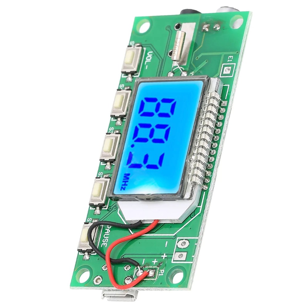1PC FM Radio Transmitter Module W/LCD Display 3-5V Serial AT Command Support