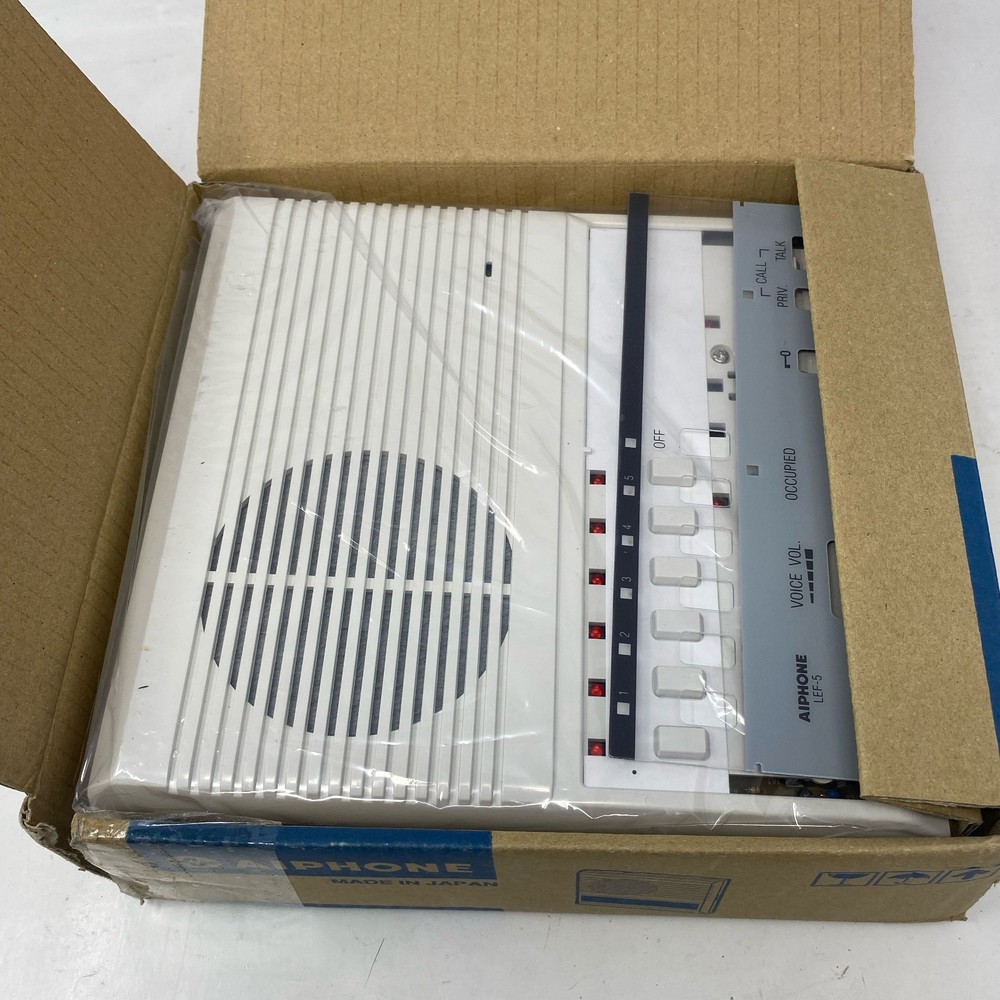 Aiphone LEF-5 5-Call Master Intercom Station w/ Door Release, White