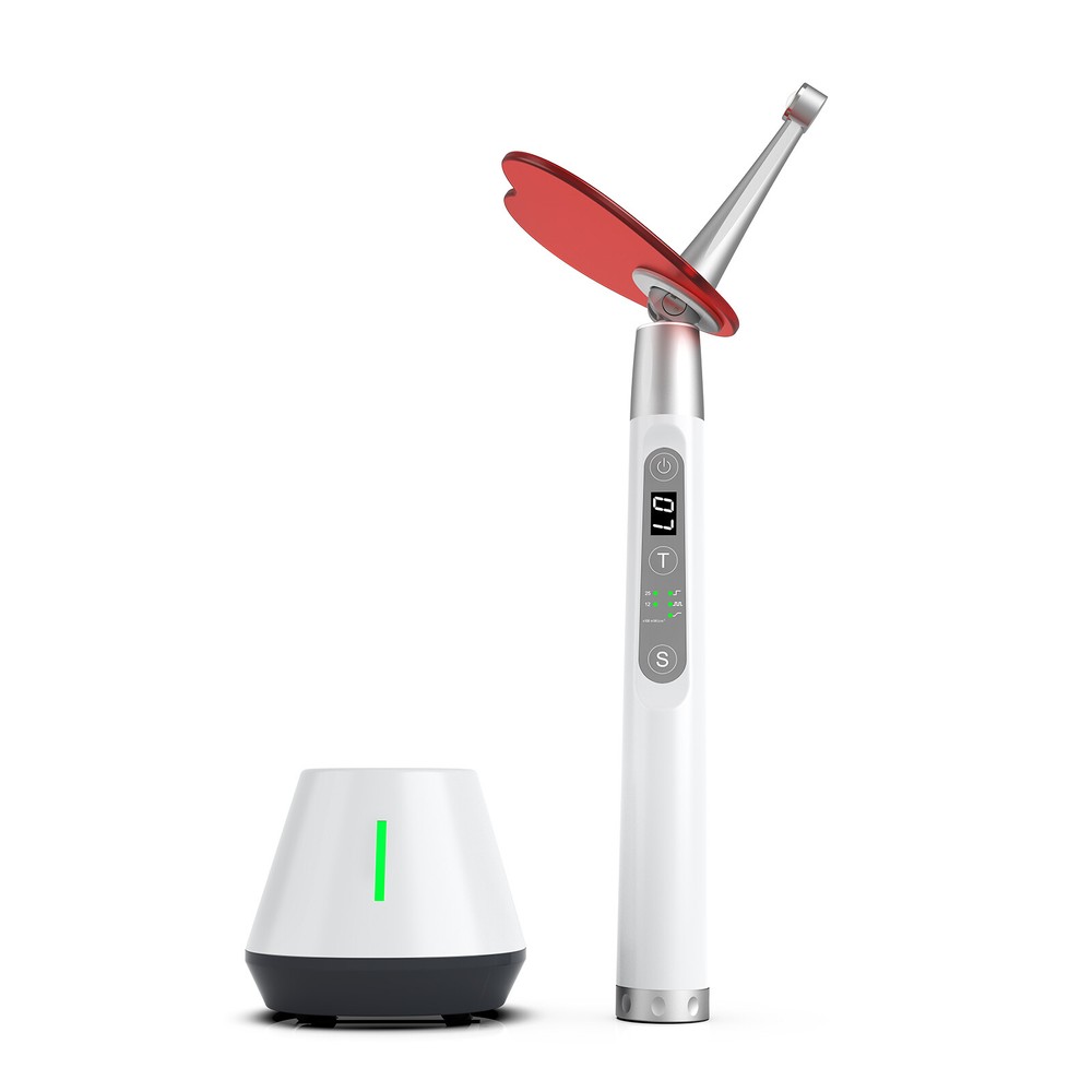 Dental Wireless 10W LED Curing Light 1 Second Curing Flexible Head C25 Plus USA