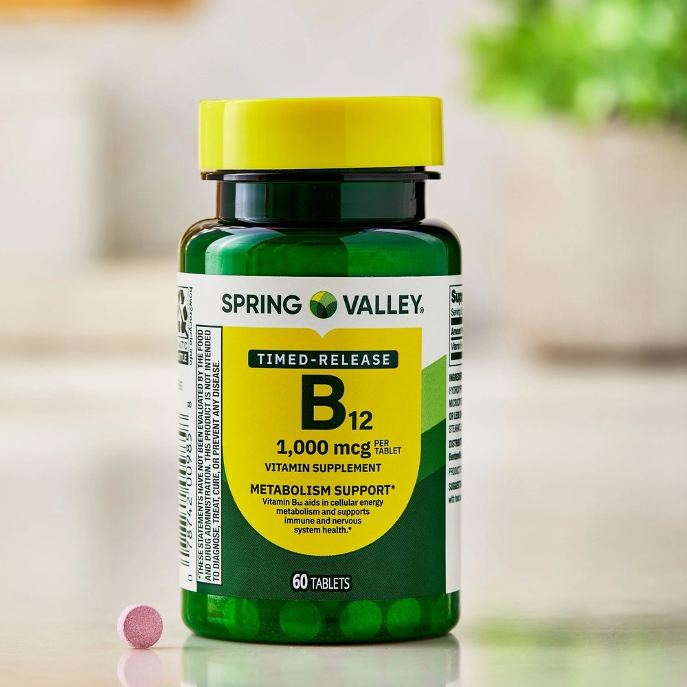 Spring Valley Vitamin B12 1000 Mcg Timed Release Tablets, 300 Count ( 1 PACK )