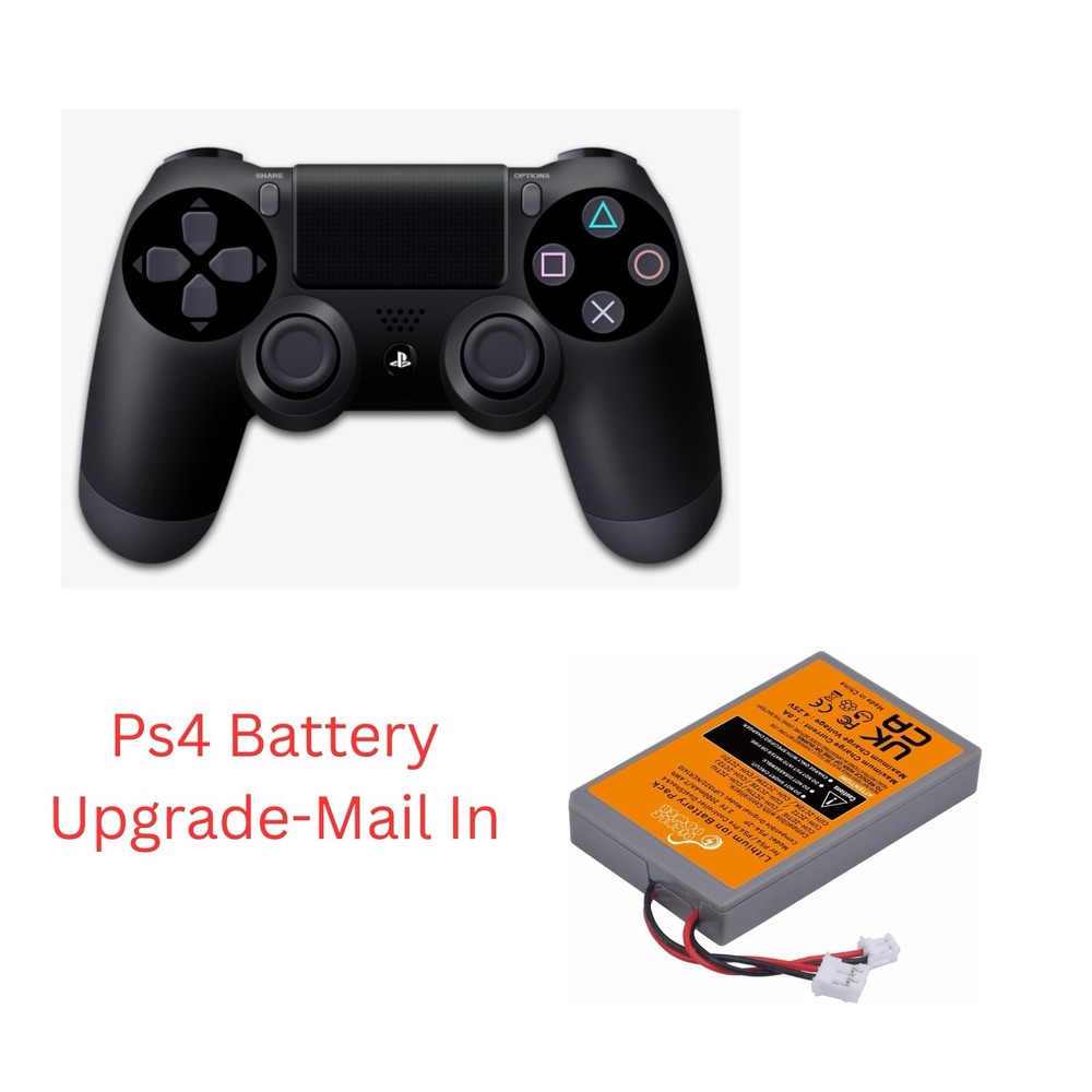 PS4 Controller Battery Replacement / Upgrade Mail in- Fast repair