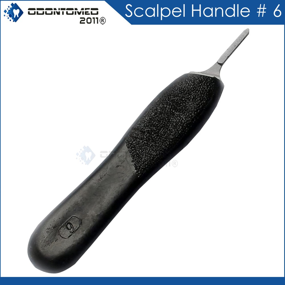 Scalpel Handle #6  Black Color Plastic Handle, Surgical Dental Instruments