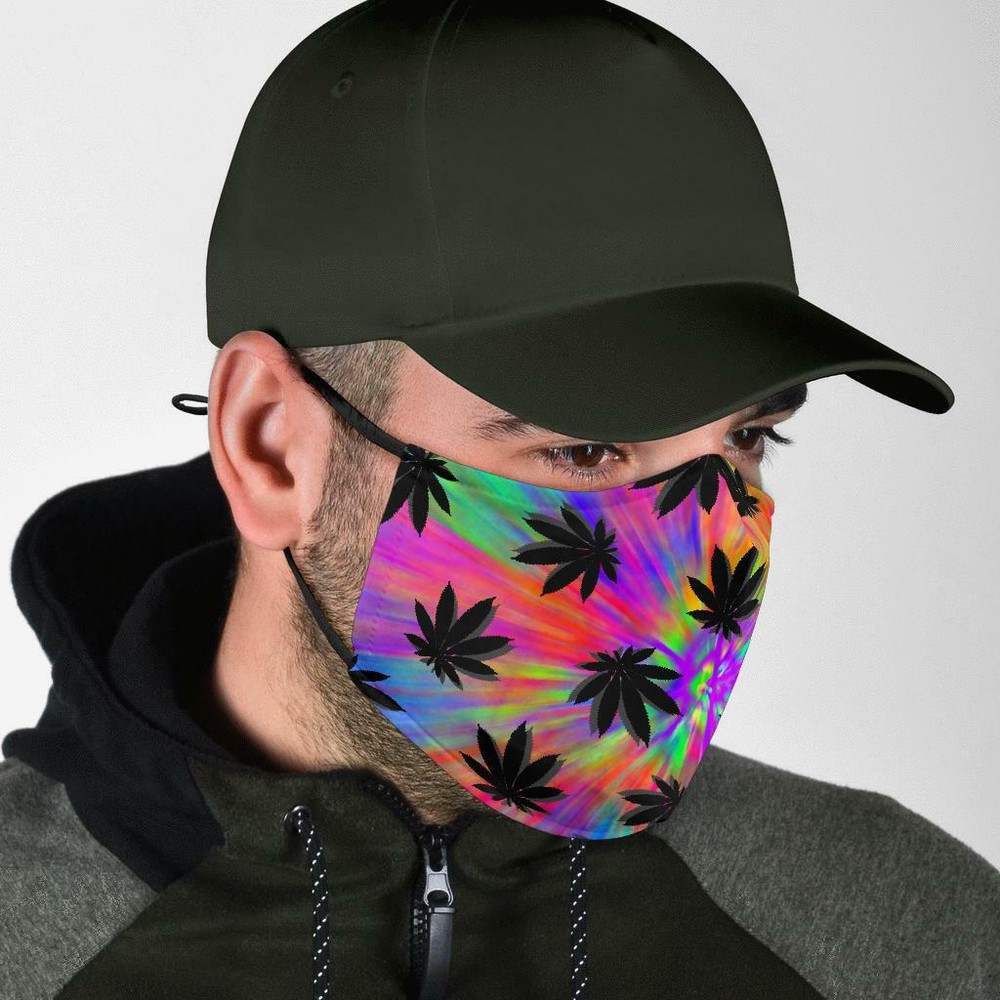 Dank Master Green Weed Leaf Face Mask