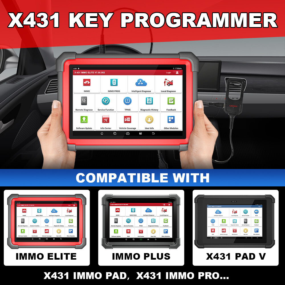 Launch X431 Key Programming Remote Maker w/ Smart Key For PAD V VII IMMO PLUS