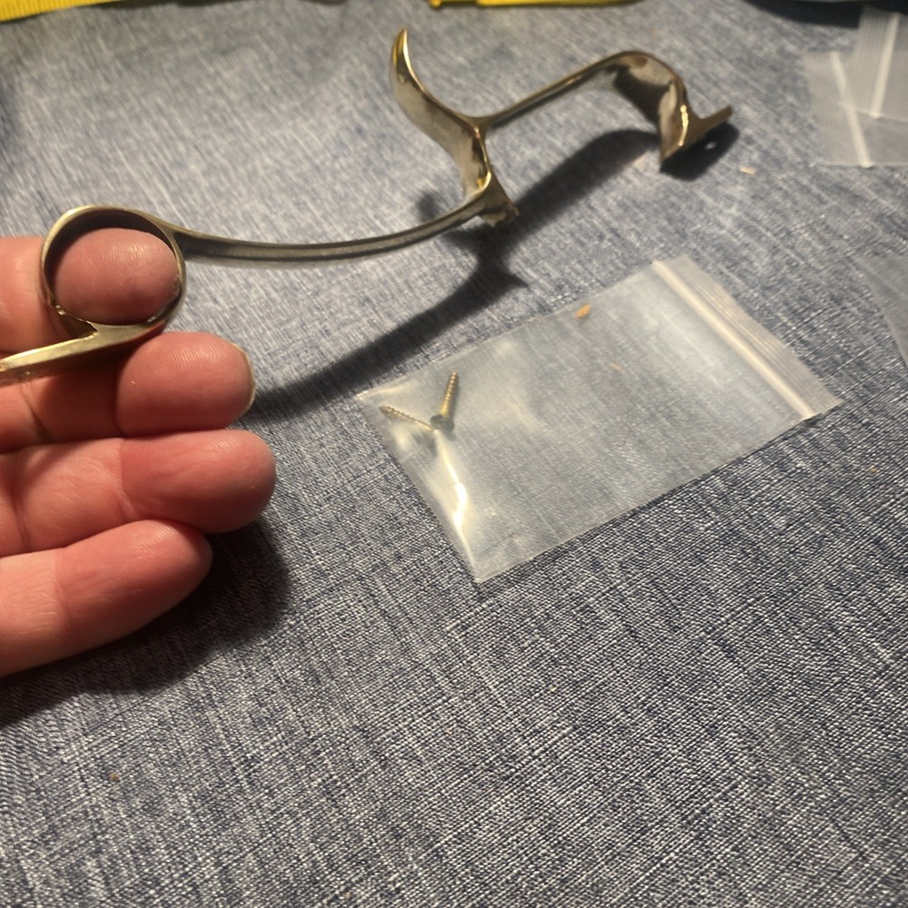 Brass Trigger Guard from a CVA Hawkins Muzzleloader With Screws.