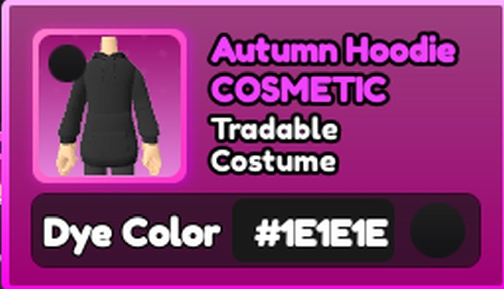 World Zero WZ - COSMETICS - #1E1E1E (BLACK) - ACCESSORY - COSTUME