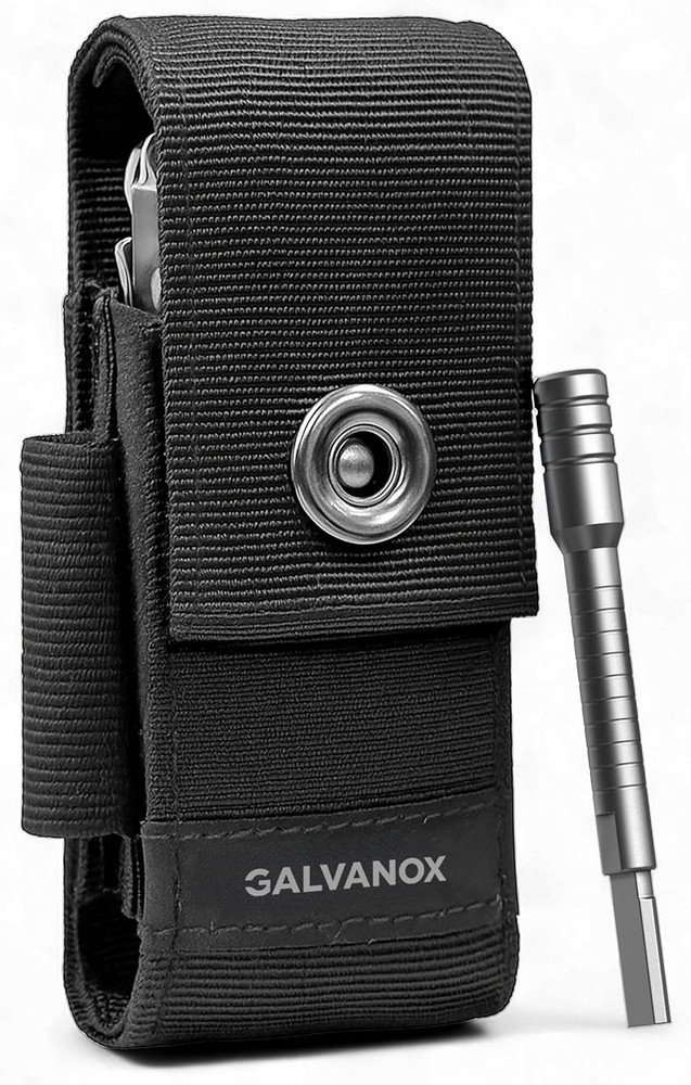 Nylon Sheath for Leatherman Multi-Tools - Medium Holster Pouch for Belt with Bit