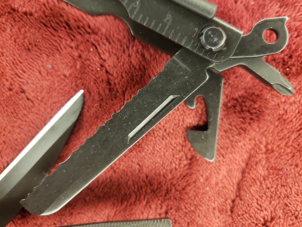 🔪 Gerber Multi Tool Black Needlenose MP600 Drop Point Blade 6ck needle nose