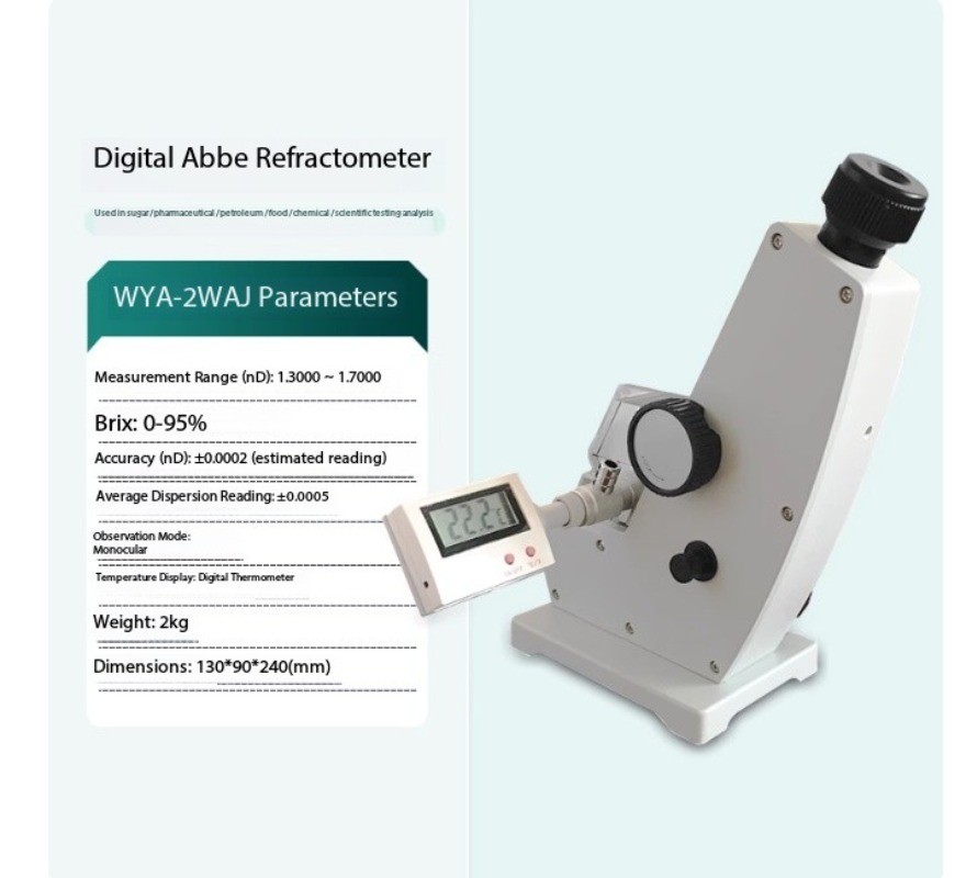Abe Refractometer Sugar Concentration Tester 2WAJ Monocular Refractive Index
