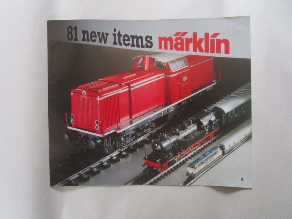 1981 Marklin Train Catalogs, 81 New Items, OH, Z, I