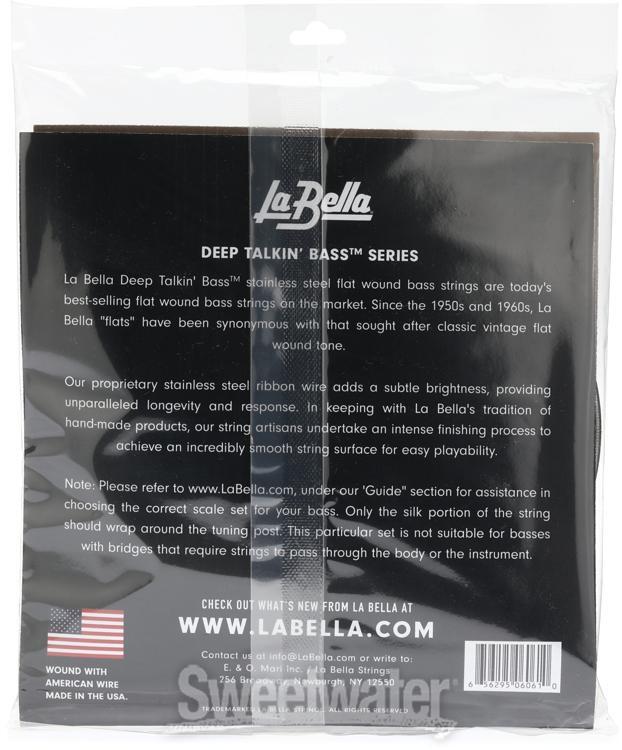 La Bella 760FS-B Deep Talkin' Bass Flatwound Bass Strings - Standard 5-string
