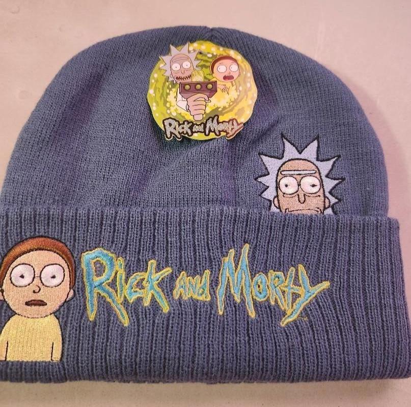 MIP - Rick & Morty Staring Face Beanie / one size fits most