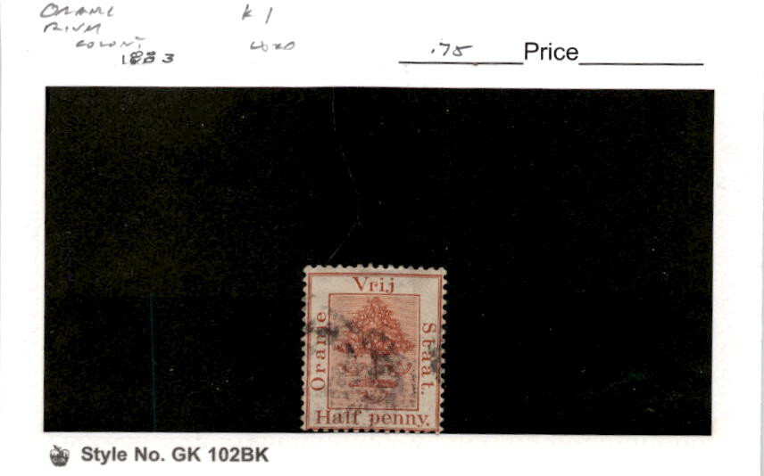 Orange River Colony, Postage Stamp, #1 Used, 1883 Tree