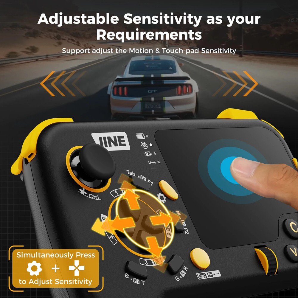 IINE Ungrade Wireless Mouse-Pad Controller As Keyboard and Mouse Combo Set with