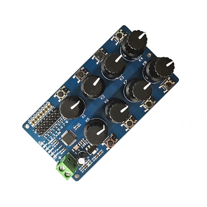 Professional 8Way Servo Controller Debugging Board for Serial Port Connection
