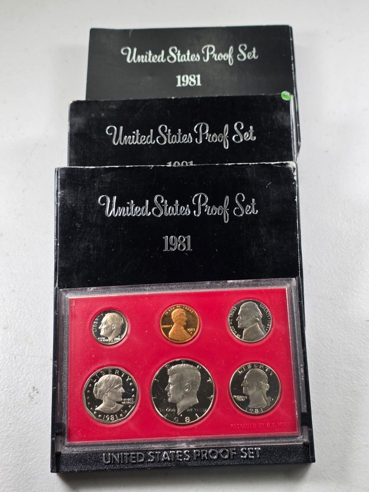 ☆1 Set from Lot☆ 1981 Proof 6-Coin Set