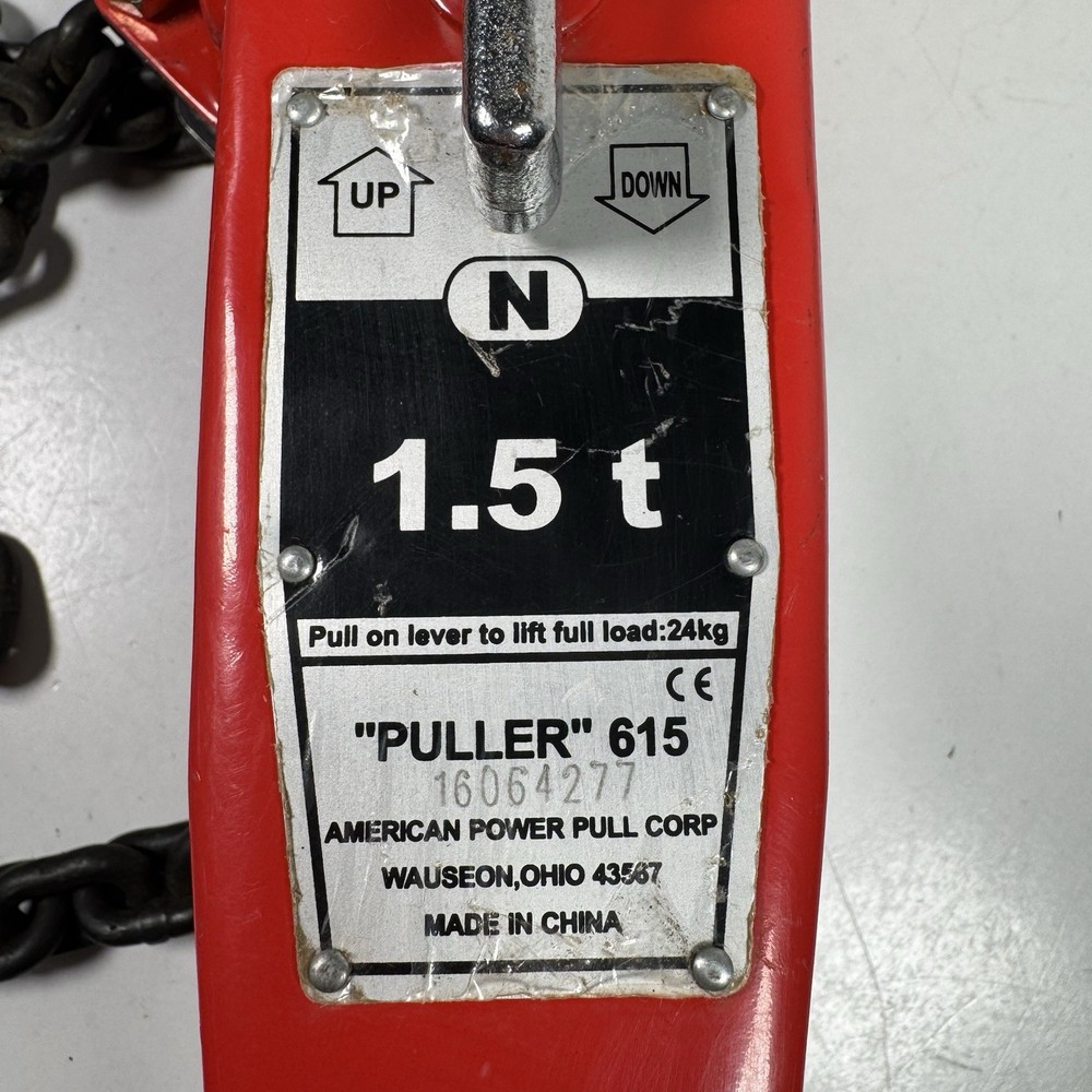 American Power Pull Company AMG-615 Chain Puller 1.5 Ton