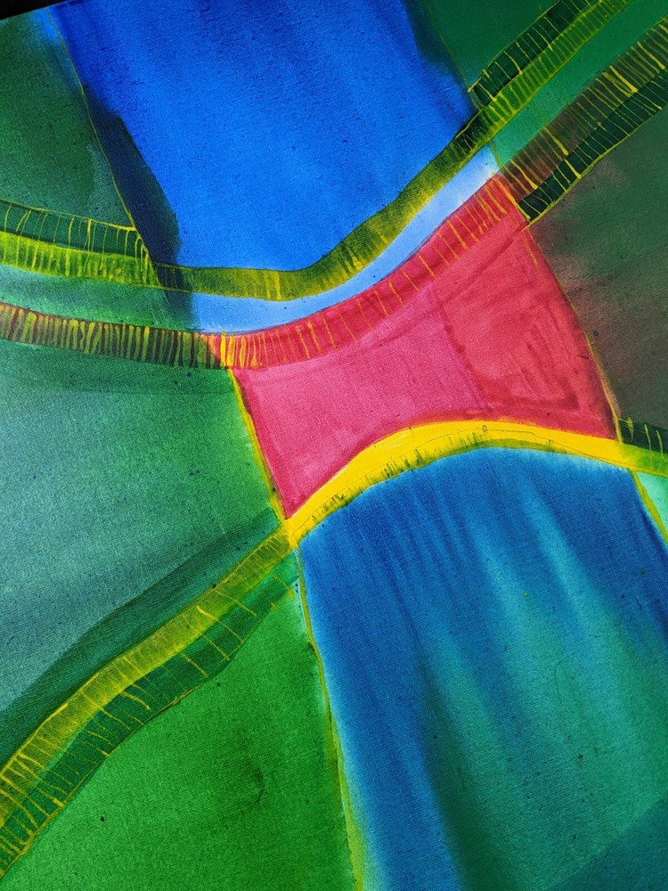 Willibrord Haas, Abstract Composition, Acrylic on Canvas, Signed, 2015