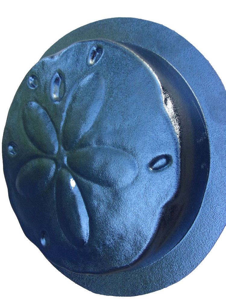 Sand dollar stepping stone mold concrete plaster casting mould 12" x 2" thick