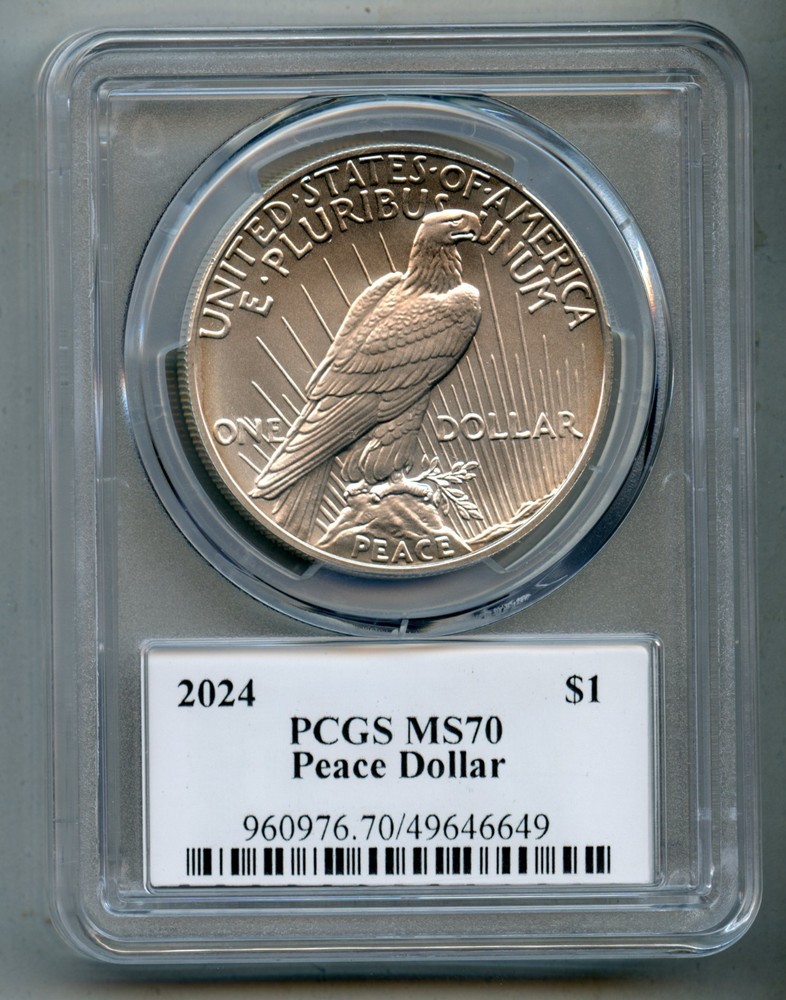 2024 Peace Silver Dollar PCGS MS 70