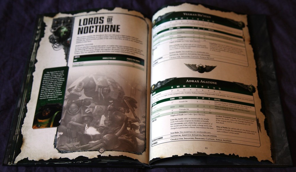 Warhammer 40k, Salamanders Codex Supplement, Hardback Edition, Games Workshop