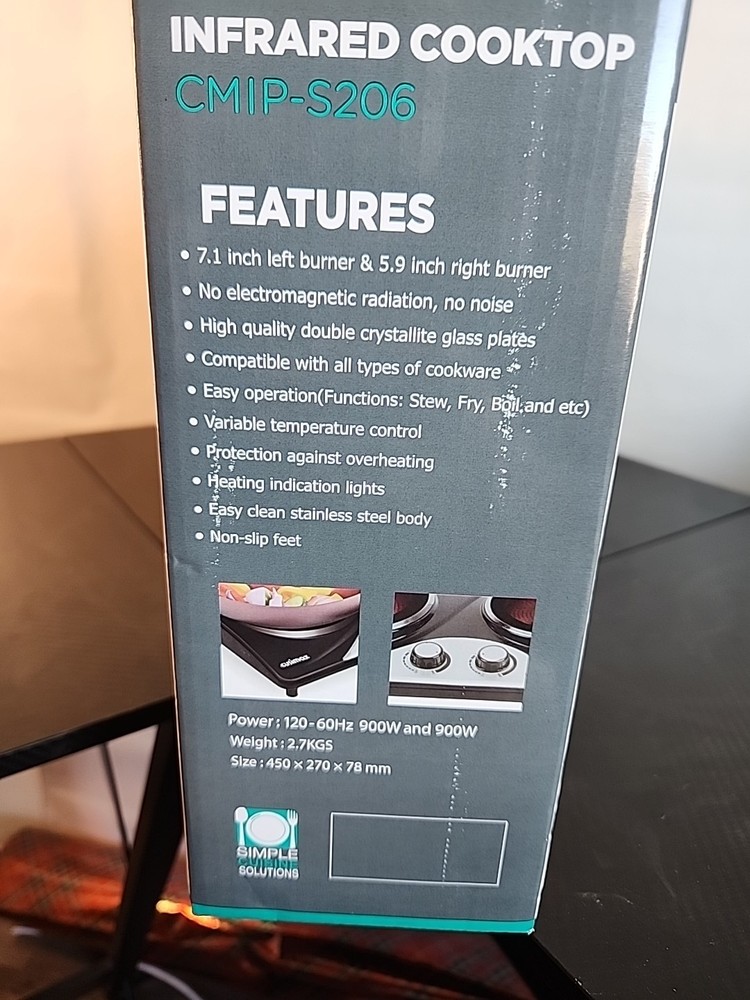 Hot Plate, CUSIMAX Infrared Cooktop CMIP-S206