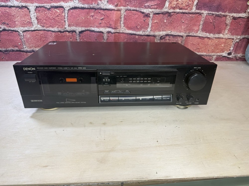 Denon DRM-400 Precision Audio Component / Stereo Cassette Deck TesteWorks GREAT!