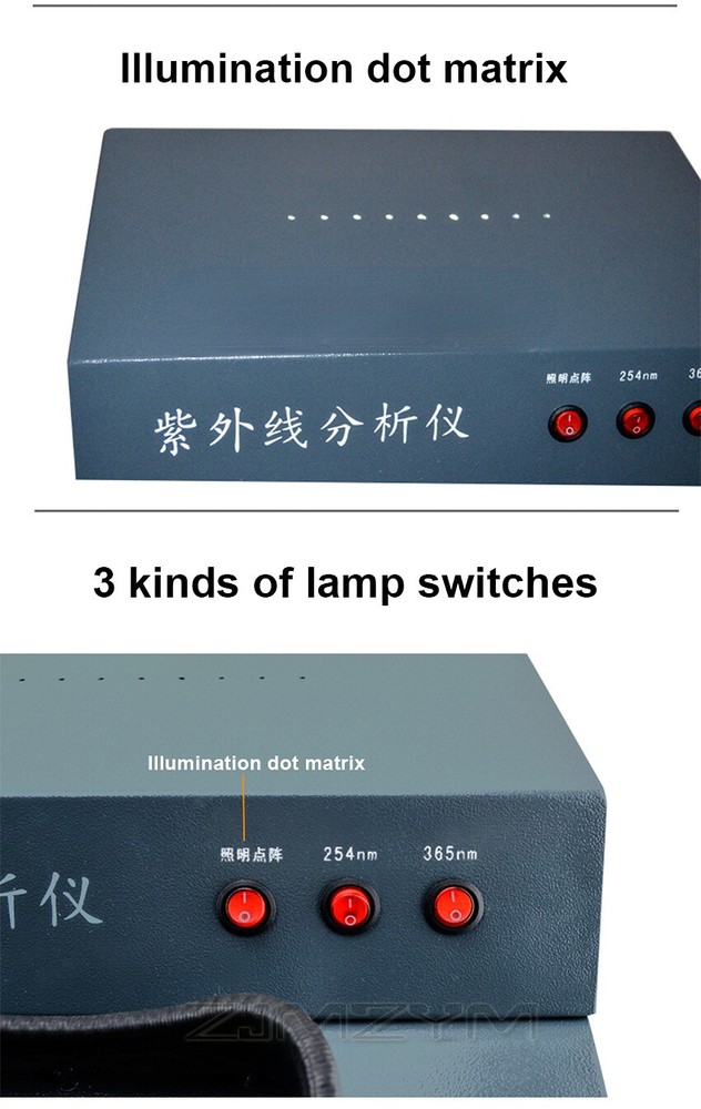 WFH-203B Black box UV Analyzer Lab Three-use UV Light Fluorescent Detector