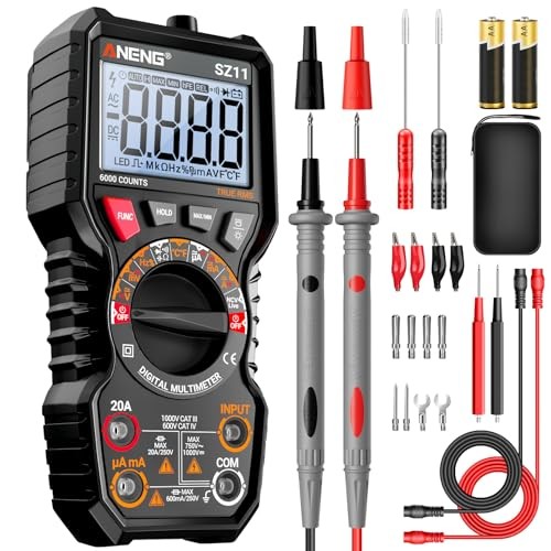Multimeter,TRMS 6000 Counts Magnetic Digital 6000 Counts(Combination Kit)