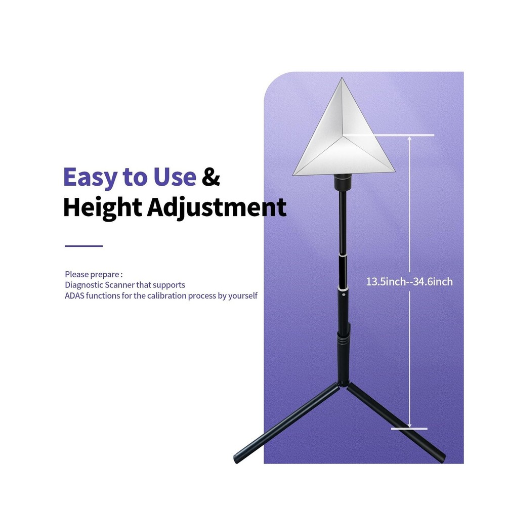 Radar Aiming Corner Reflector Target ADAS Calibration Tool with Stand,ADAS Ca...