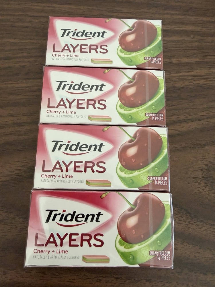 Trident Layers Cherry + Lime Gum