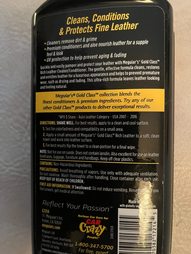 Meguiars Ultimate Car cleaning Detailing