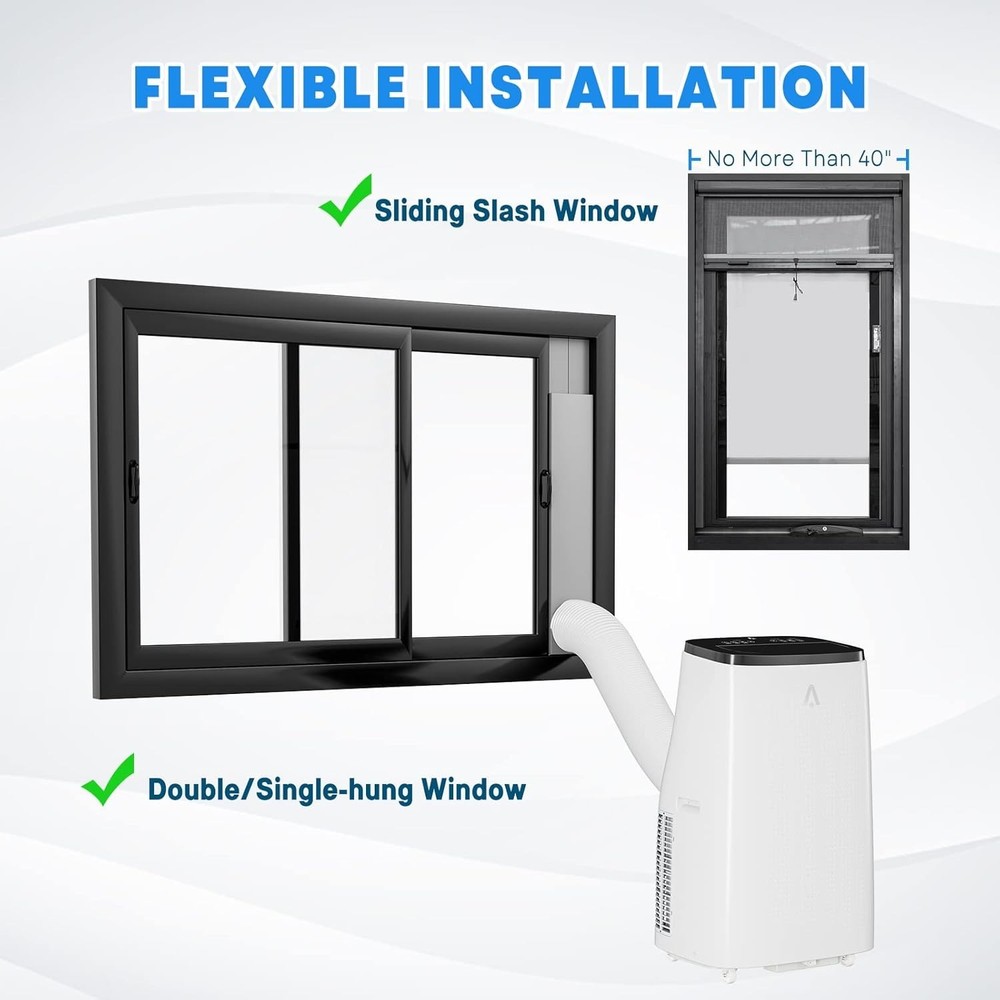 3-In-1 Smart Portable Air Conditioners, 14,000 BTU for Room Up to 750 Sq.Ft.