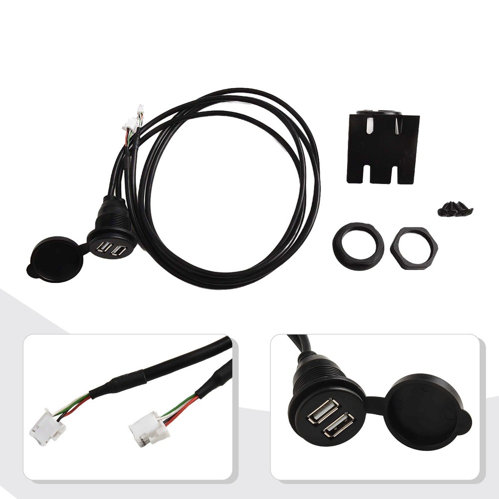 Practical Car for DASH Mount USB Port Extension Adapter 145cm Cable Length