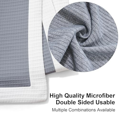 Soft Microfiber Double-Sided Blanket, Bicolourable, Breathable, 80 x Grey-white