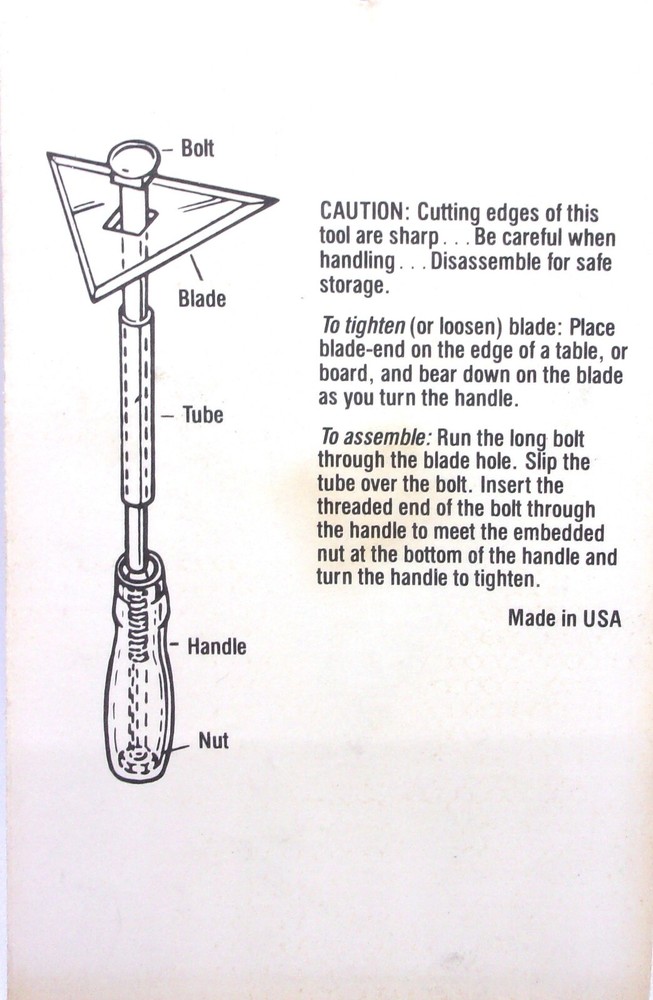 Warner - 2-1/2" Triangle Scraper Blade #826