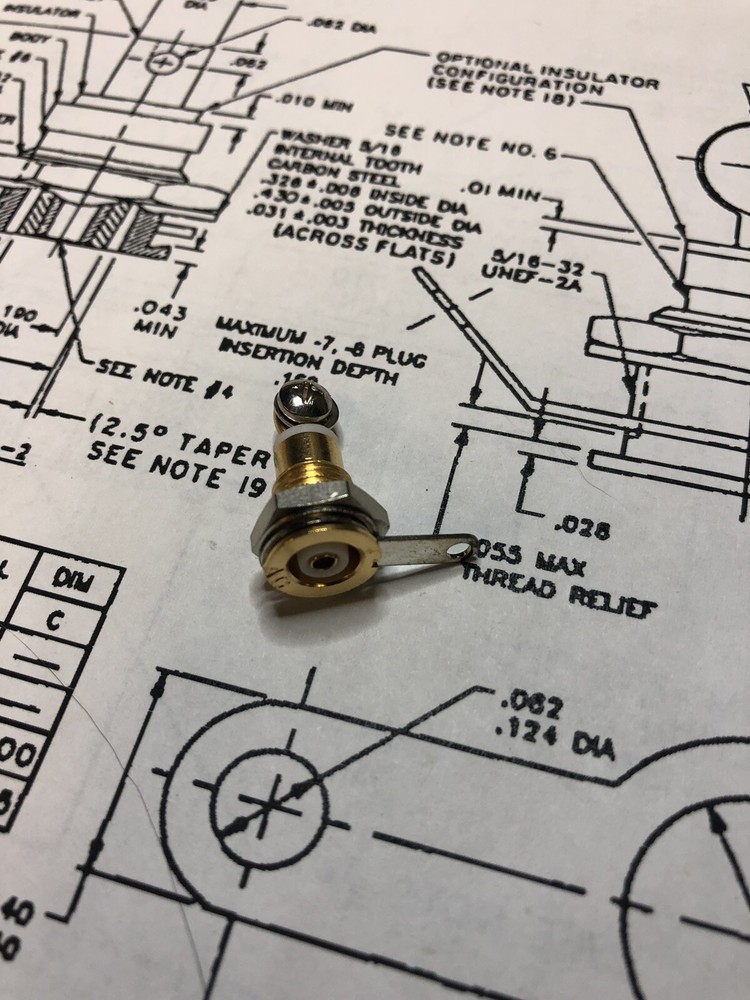 MS90335-4 Gold Plated Electrical Connector