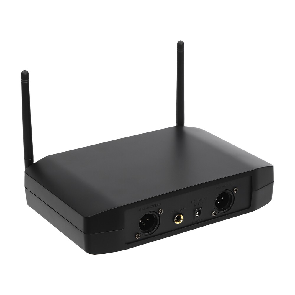 Wireless Microphone System 4 Channel Pro Audio UHF 4 Handheld Dynamic Mic Party