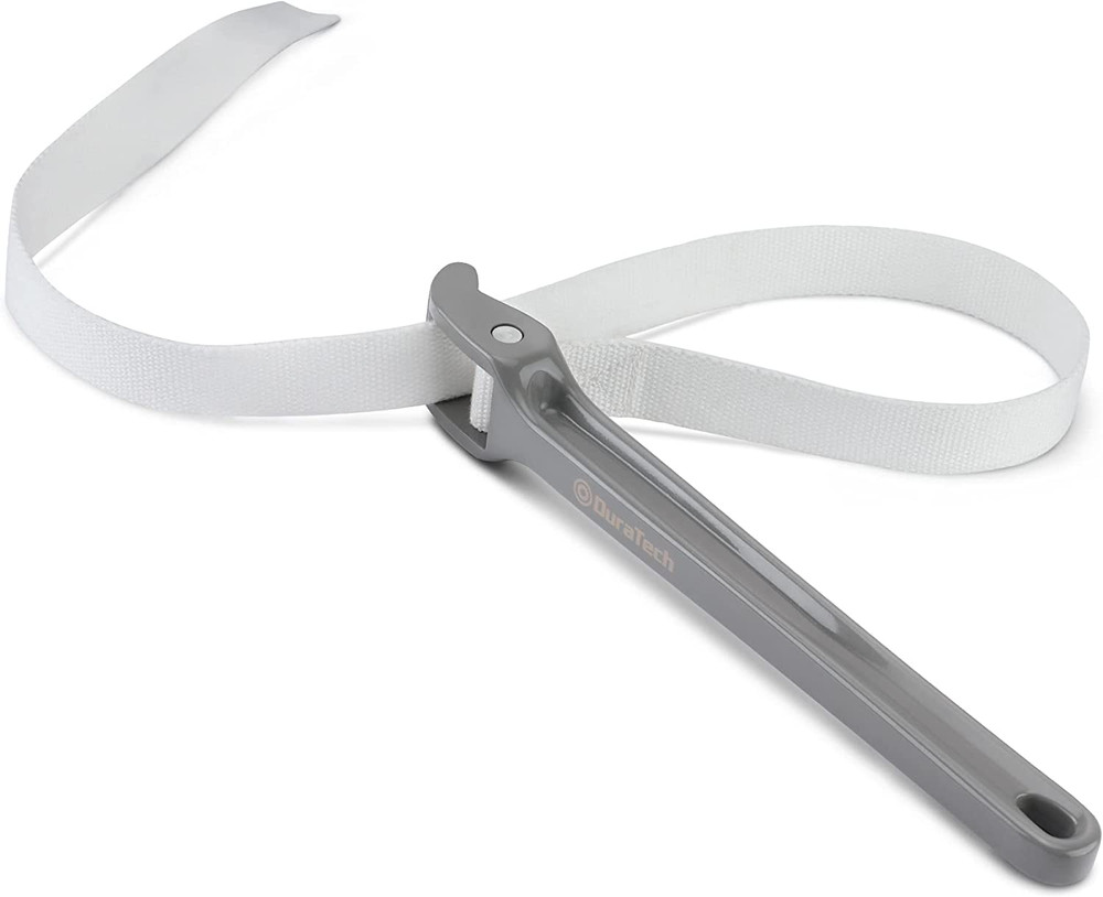 Strap Wrench 12" Capacity Adjustable Nylon Strap Linen Pipe Grip Multi-Purpose T