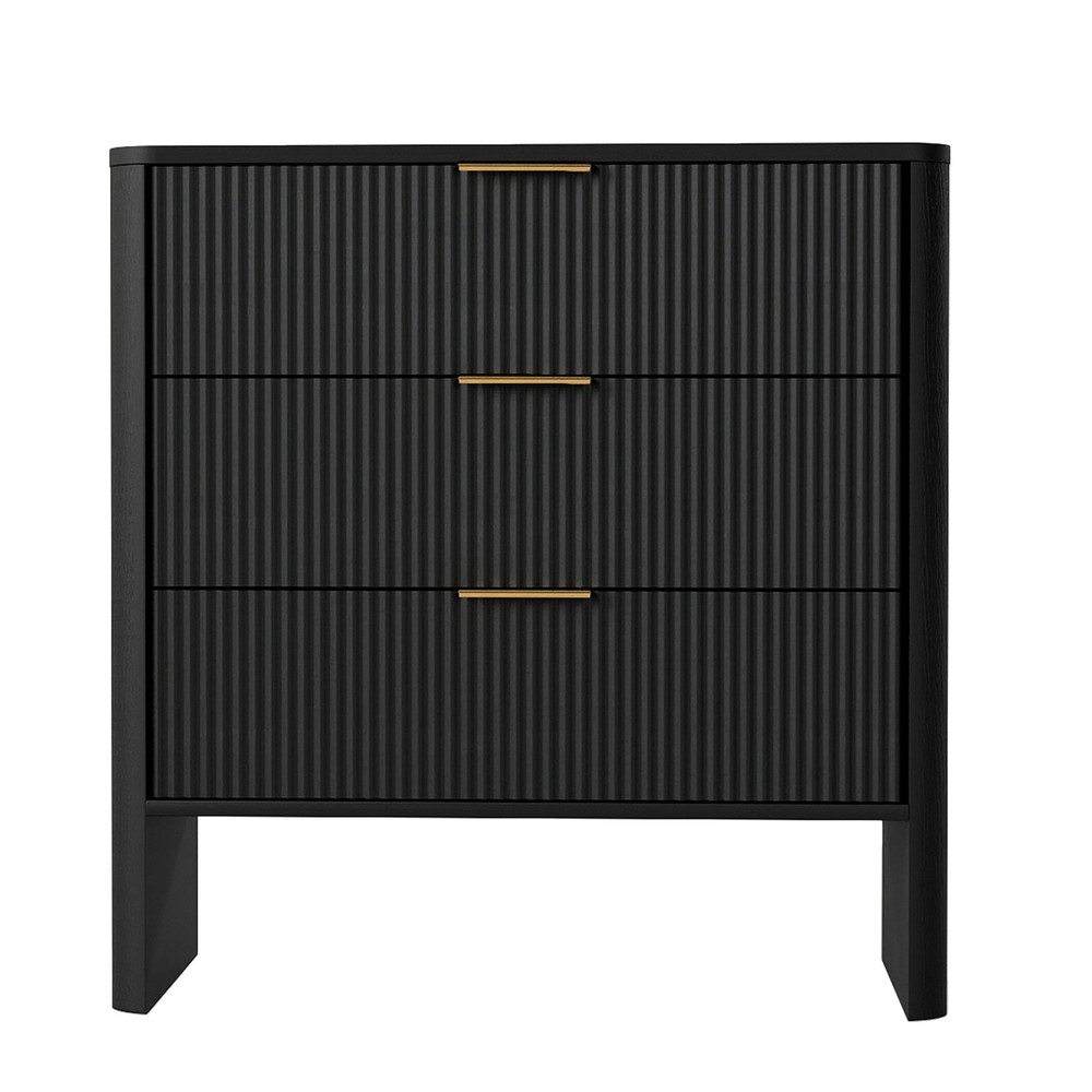 Modern Wavy Pattern Drawer Cabinet For Bedroom Hallway