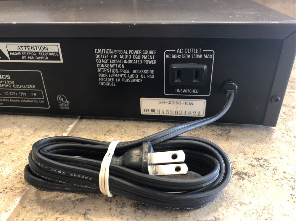 Technics SH-Z250 Stereo Graphic Equalizer WORKS GREAT
