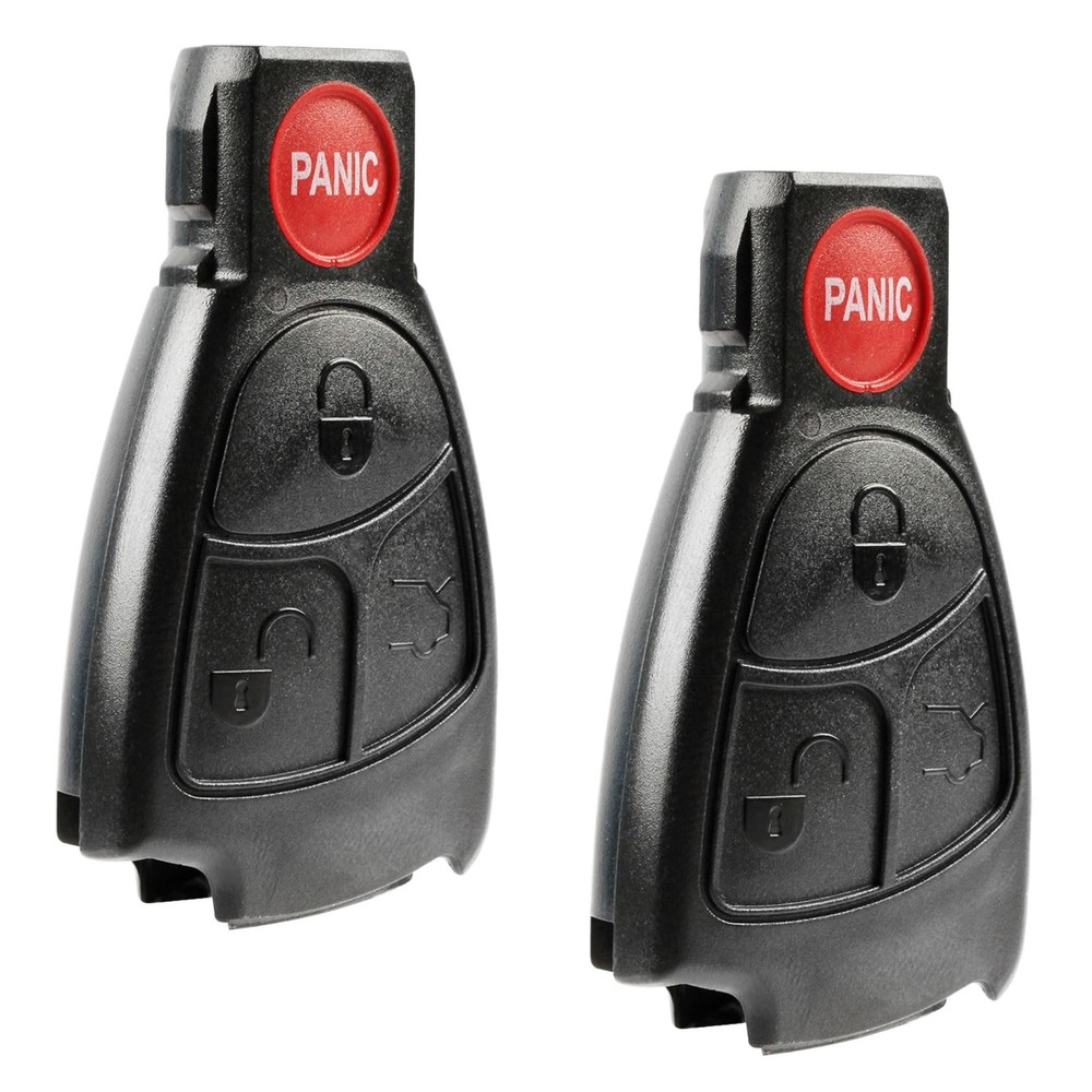 Key Fob Keyless Entry Remote Shell Case & Pad fits C Class, CLK, CLS, E Class...