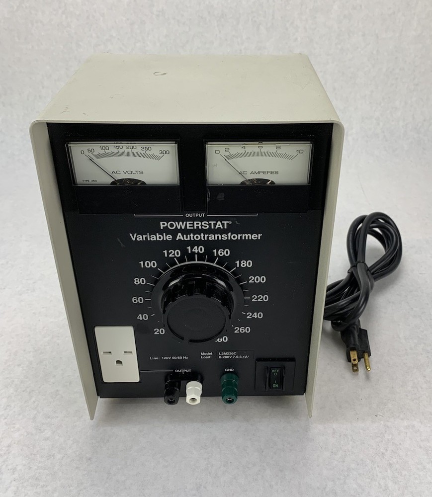 Warner Electric L2M226C Powerstat Variable Autotransformer - Tested