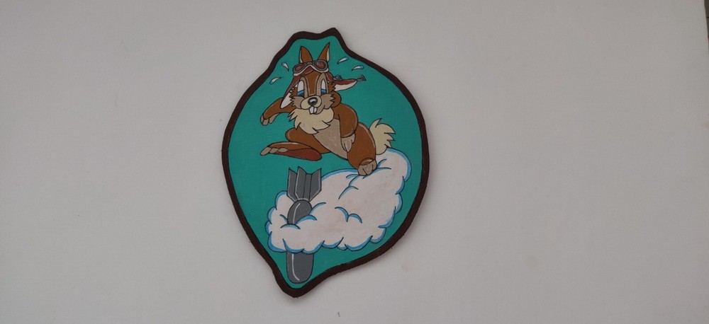 WW 2   Bombs Away Thumper   Nose Art  leather jacket  patch