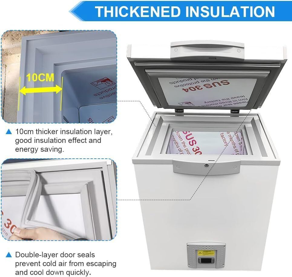 -86℃ 28L Ultra Low Temperature Freezer Samples Deep Cooling Refrigerator Fridge