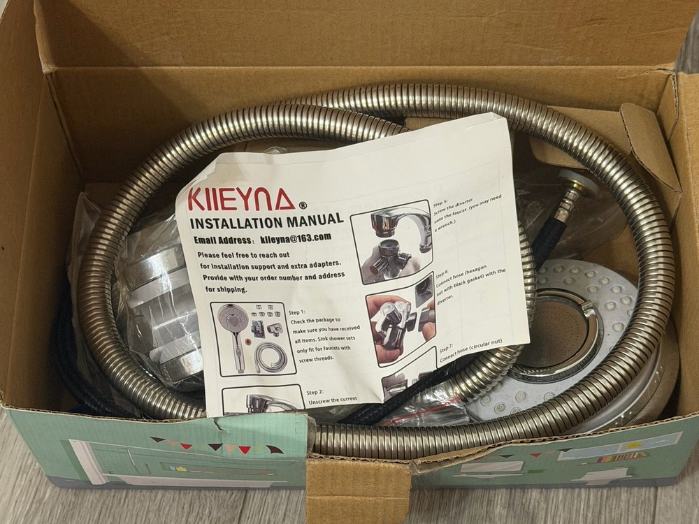 kiieyna shower heard sprayer attachment