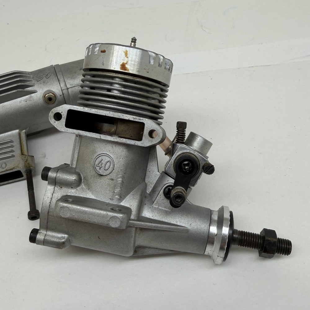 OS Max FP 40 RC Airplane Engine w/ E3030 Muffler Untested Sold As Is