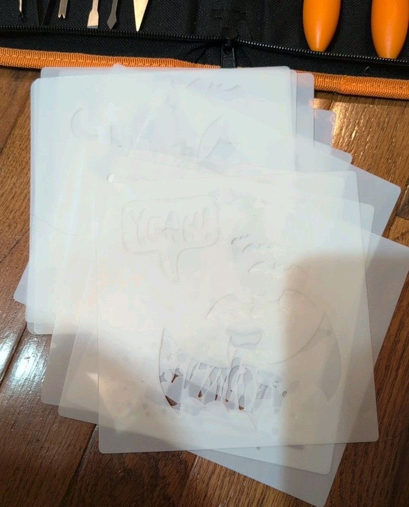 Jackolantern/Pumpkin Carving Ceramic/Pottery Tool Kit Tools&Halloween Templates